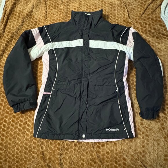Columbia Other - Columbia Youth Girls Insulated Winter Jacket Black Pink White Size 14/16